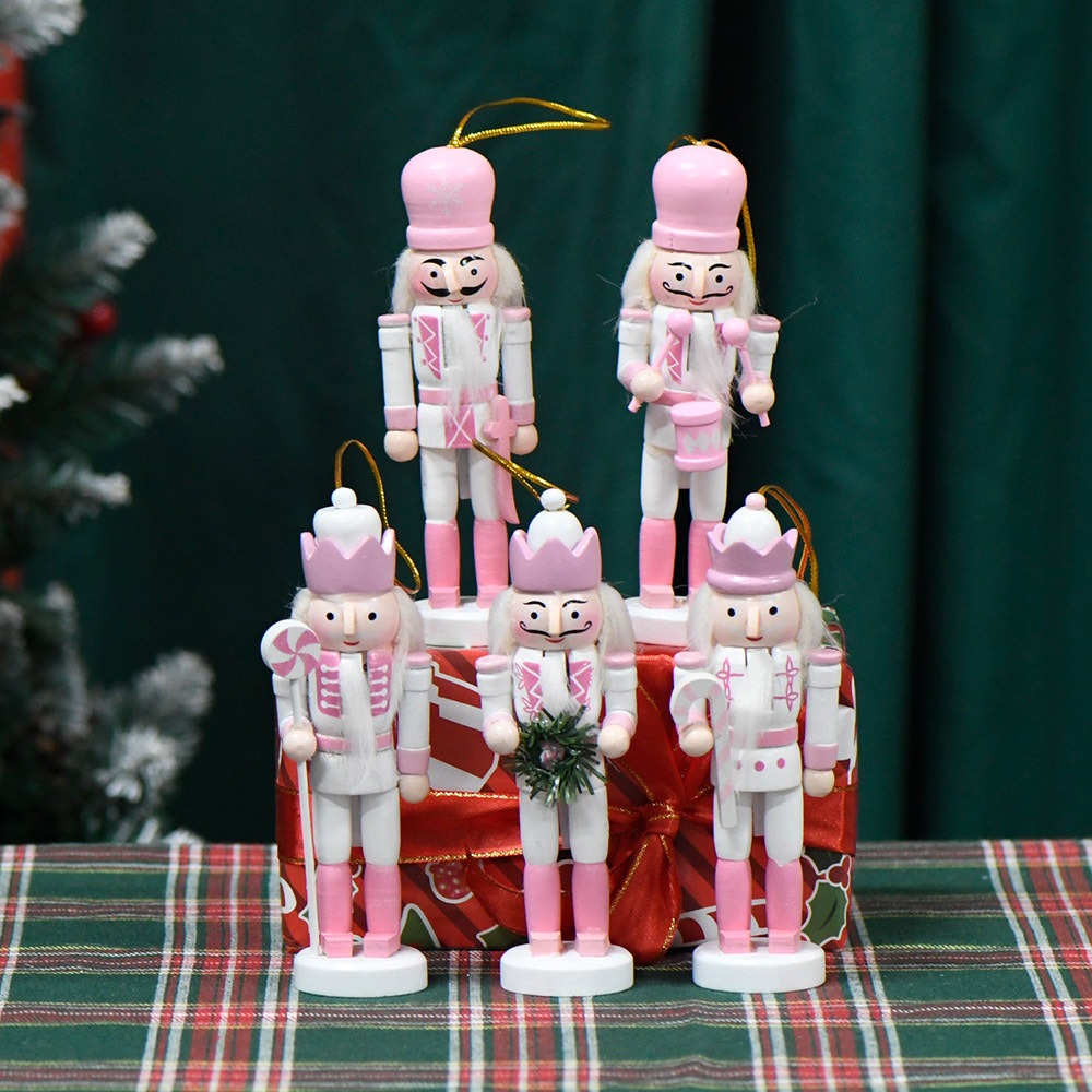 5PCS Macarone Powder Christmas - Nutcracker Figurine incelemesi ve fiyatı