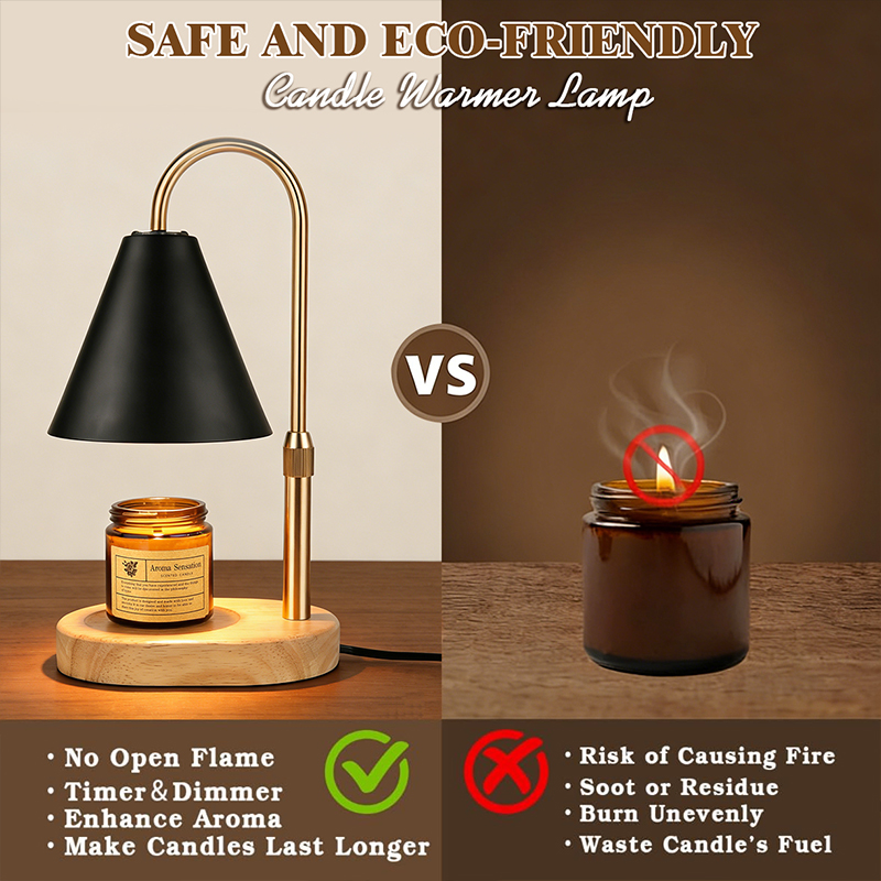 Black Candle Warmer Lamp Kitch - Holiday Candle Set incelemesi ve fiyatı