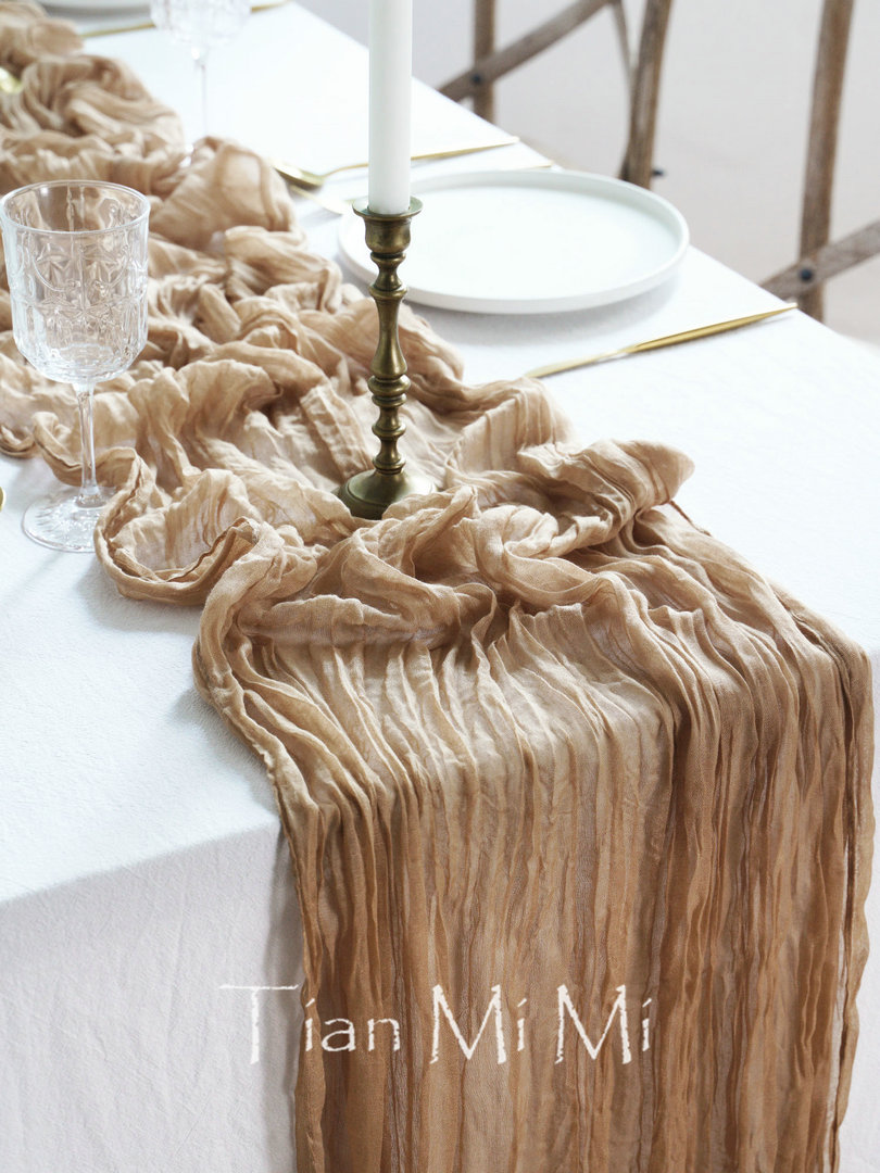 Semi-Sheer Gauze Table Runner  - Christmas Table Runner incelemesi ve fiyatı