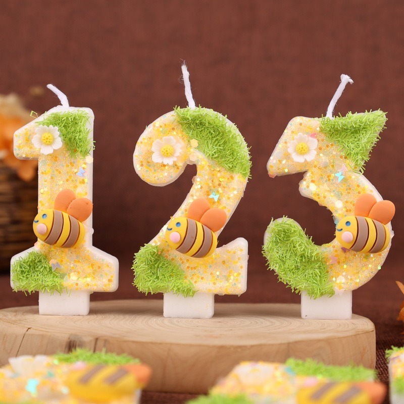 Green Yellow Bee Digital Candl - Holiday Candle Set incelemesi ve fiyatı