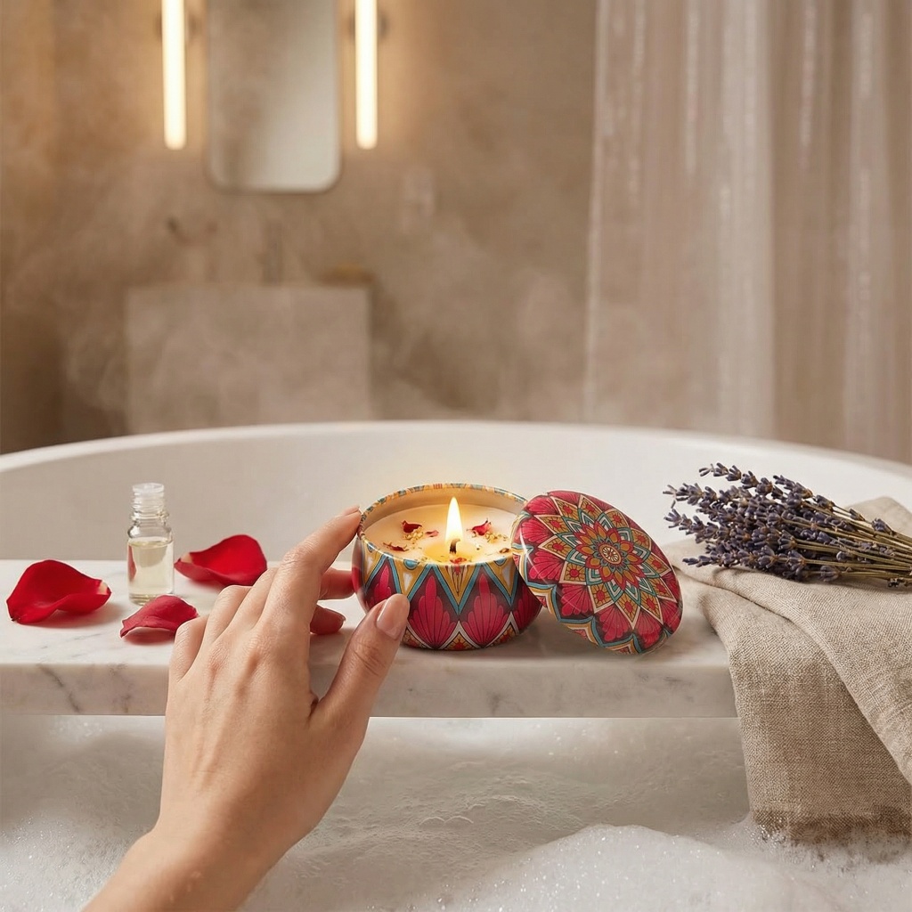 1pc Scented Candle Set With Co - Holiday Candle Set incelemesi ve fiyatı