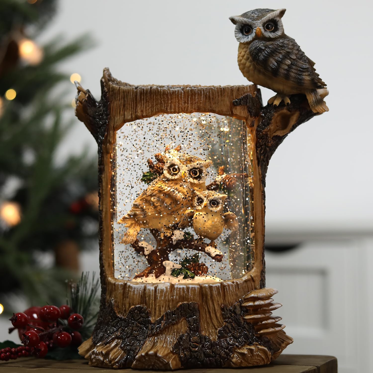 Christmas Owl Family Snow Glob - Snow Globe Musical incelemesi ve fiyatı