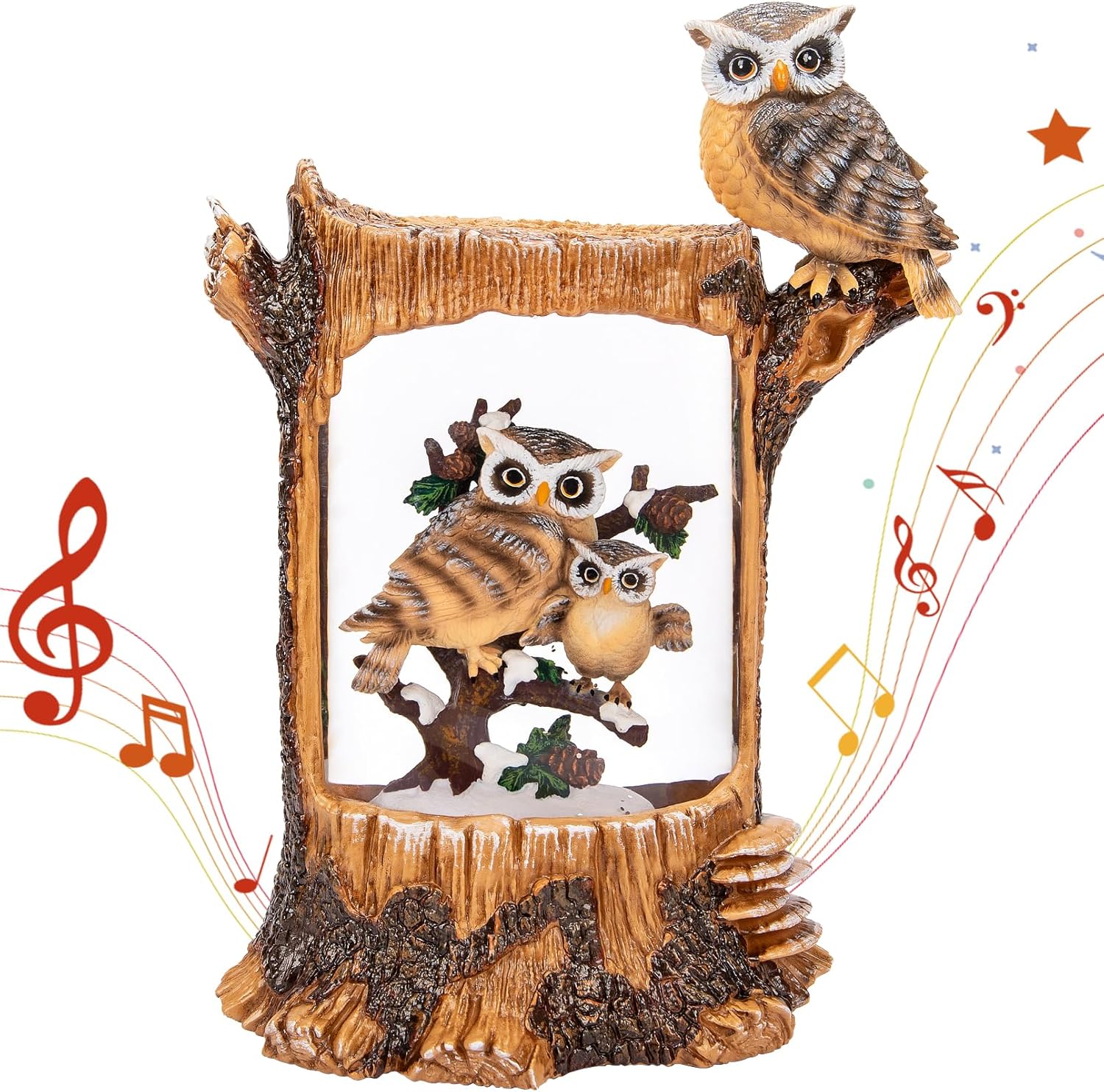 Christmas Owl Family Snow Glob - Snow Globe Musical incelemesi ve fiyatı