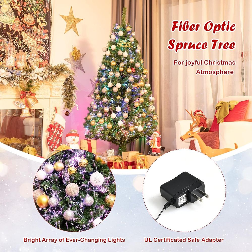 6ft Pre-lit Premium Spruce Art - Christmas Tree Artificial incelemesi ve fiyatı