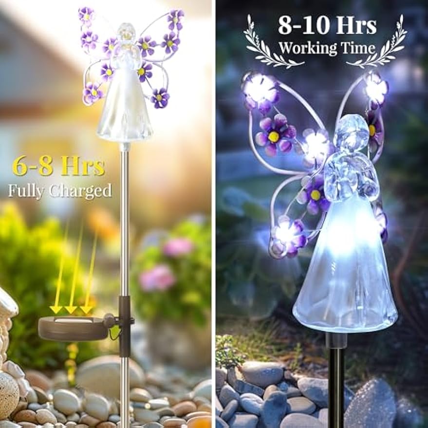 Solar Angel Garden Stake Light - Christmas Lights Outdoor incelemesi ve fiyatı