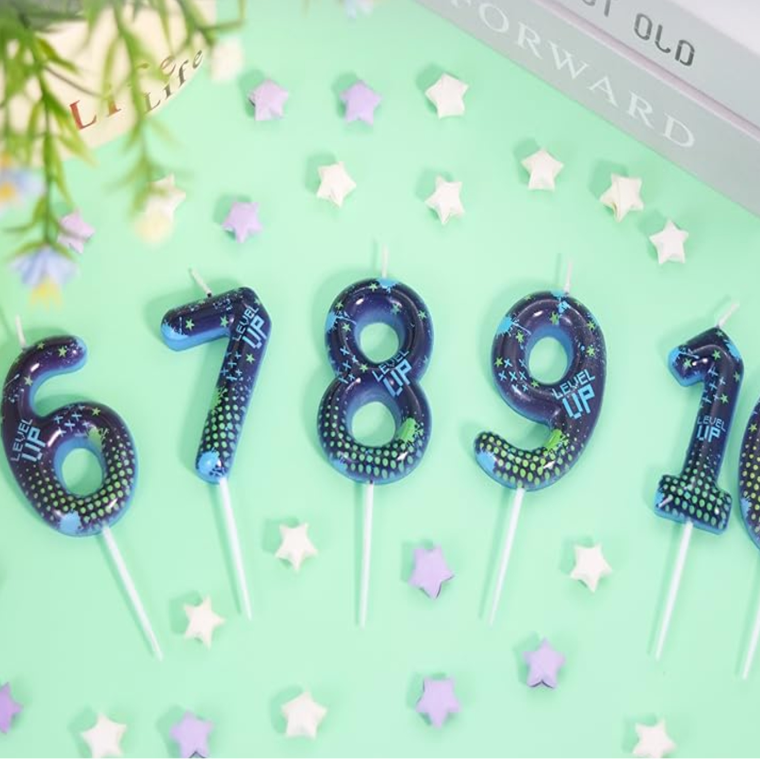 Blue Game Boy 0-9 Birthday Can - Holiday Candle Set incelemesi ve fiyatı