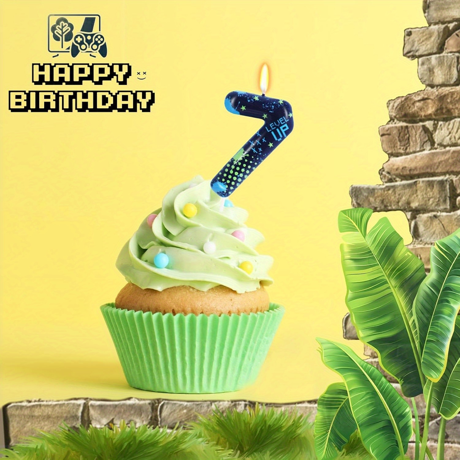 Blue Game Boy 0-9 Birthday Can - Holiday Candle Set incelemesi ve fiyatı