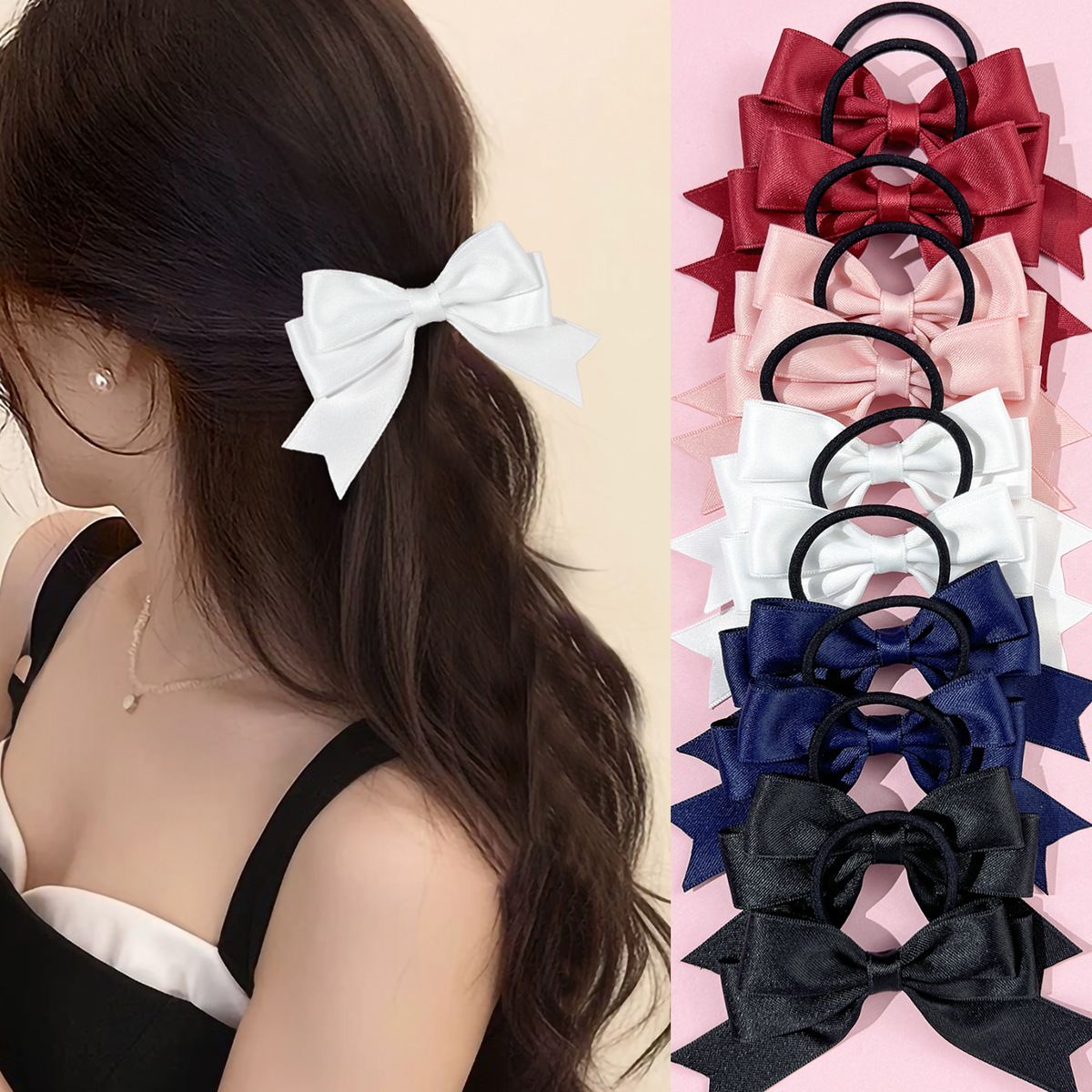 2 Pieces of Bow Hair Ties, Swe - Ribbon Bow Gift incelemesi ve fiyatı