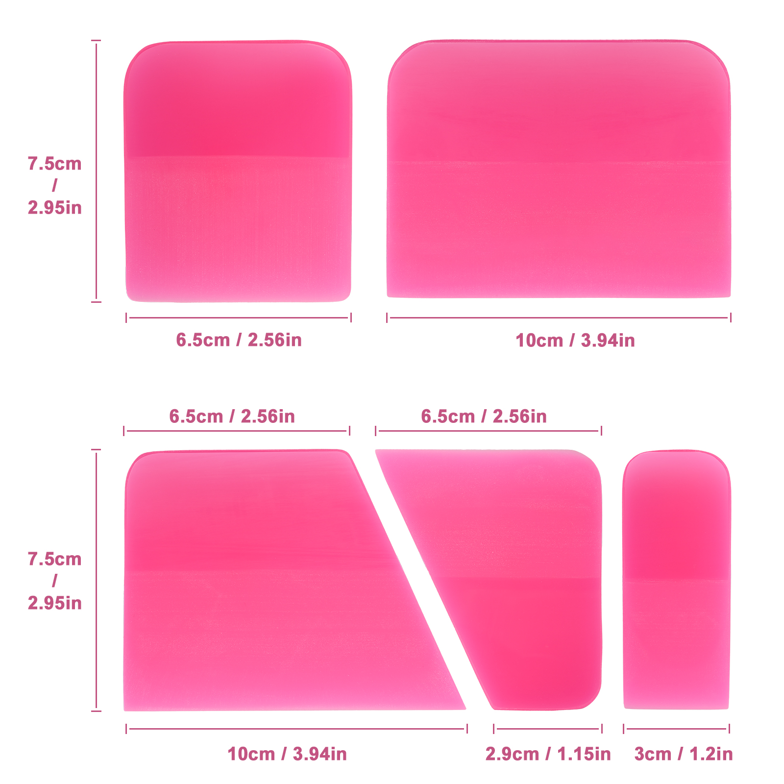 FOSHIO 5PCS Rubber Squeegee Se - Gift Box Wrap Set incelemesi ve fiyatı