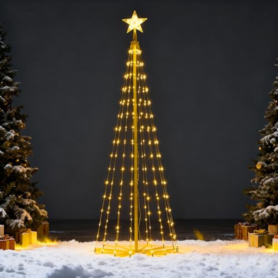 LED Christmas Cone Tree Lights - Star Tree Topper incelemesi ve fiyatı