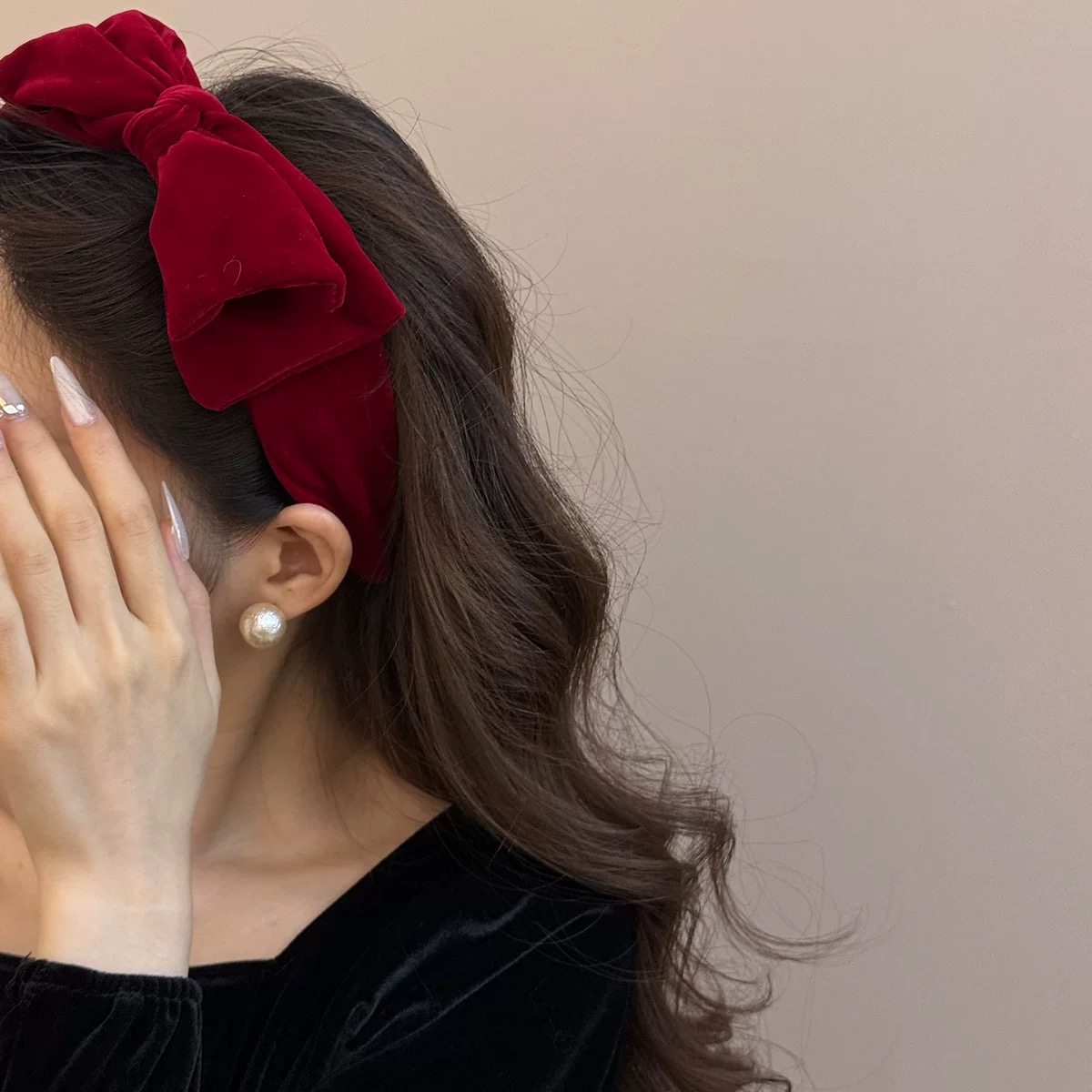 AWAYTR 1pc Large Velvet Bow Ha - Ribbon Bow Gift incelemesi ve fiyatı