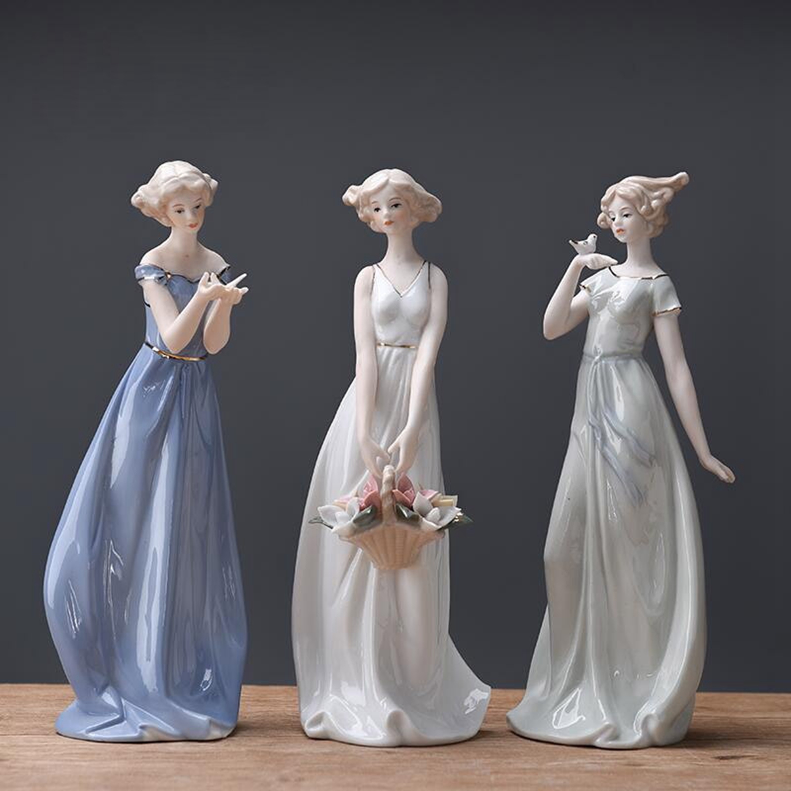 Porcelain Lady Statue Centerpi - Nutcracker Figurine incelemesi ve fiyatı