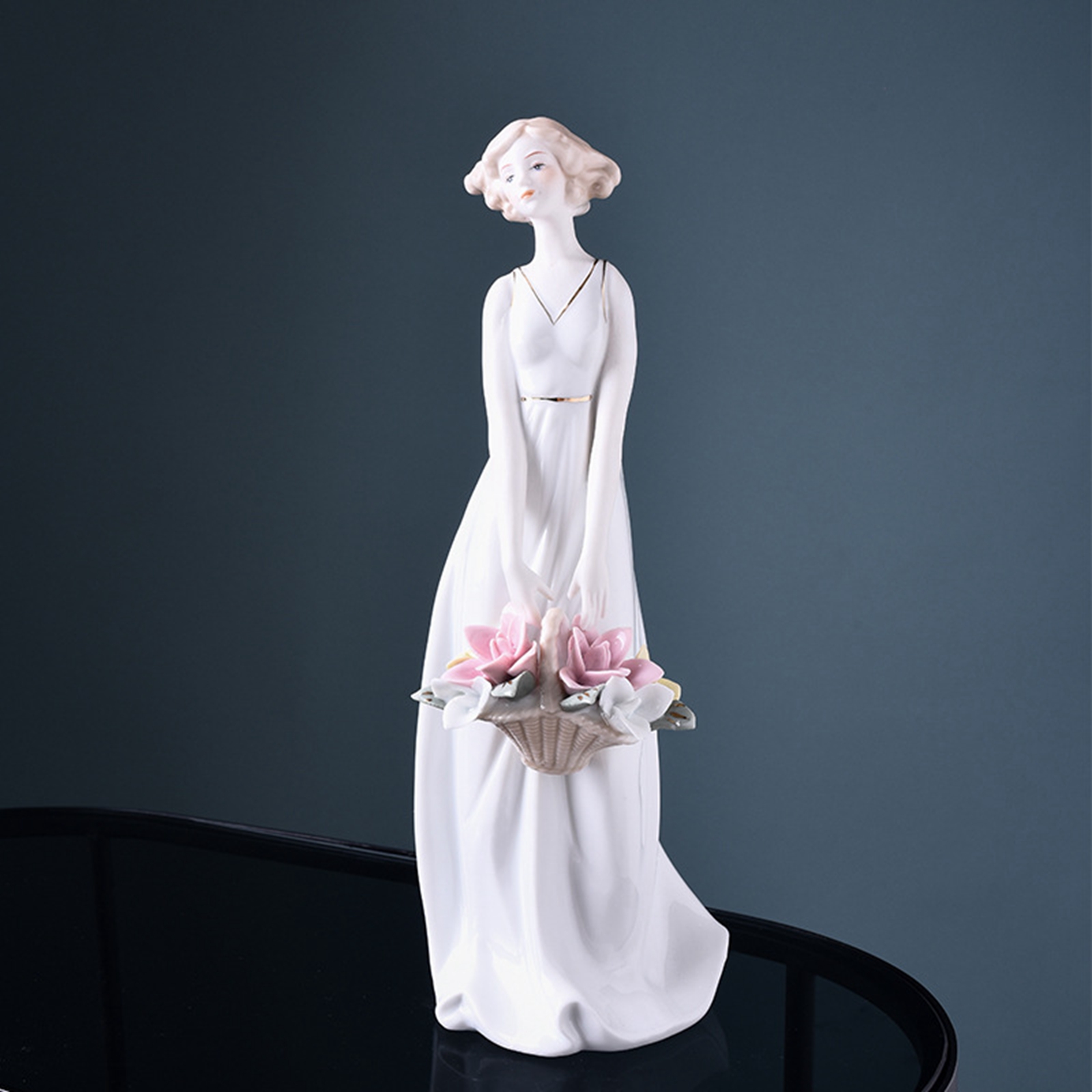 Porcelain Lady Statue Centerpi - Nutcracker Figurine incelemesi ve fiyatı