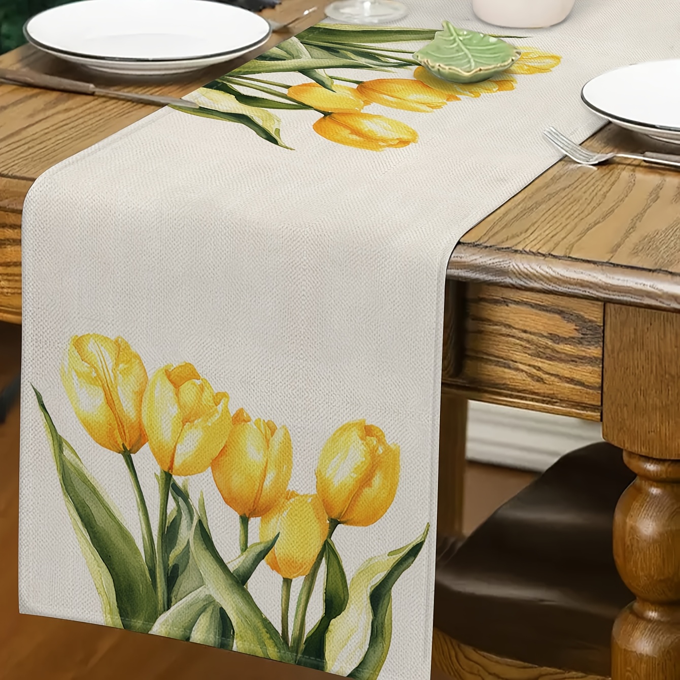 1pc Spring & Summer Tulip Tabl - Christmas Table Runner incelemesi ve fiyatı