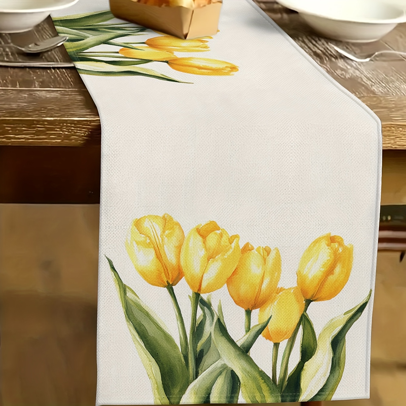 1pc Spring & Summer Tulip Tabl - Christmas Table Runner incelemesi ve fiyatı