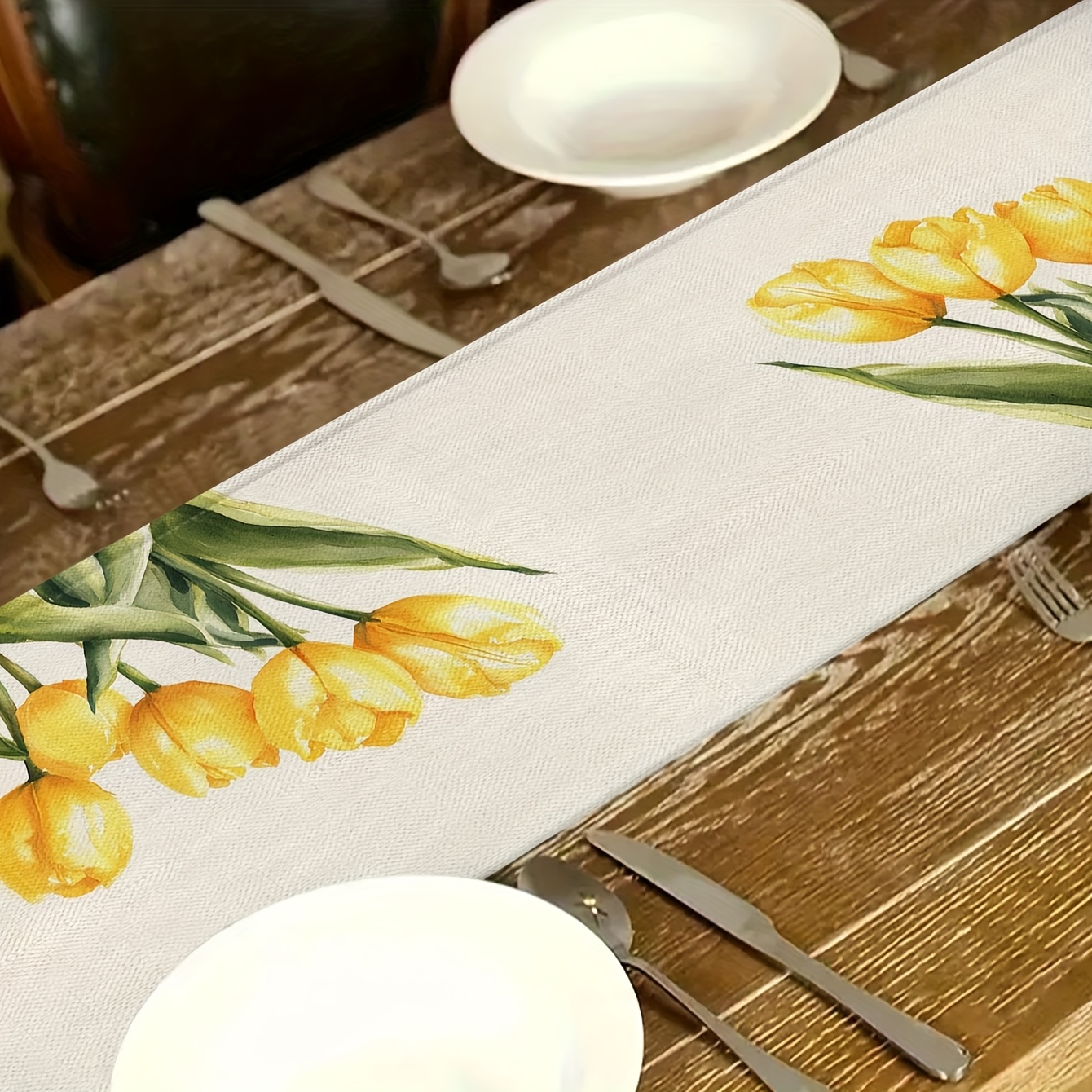 1pc Spring & Summer Tulip Tabl - Christmas Table Runner incelemesi ve fiyatı