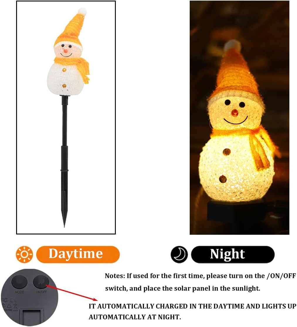 A set of four-piece solar snow - Christmas Lights Outdoor incelemesi ve fiyatı