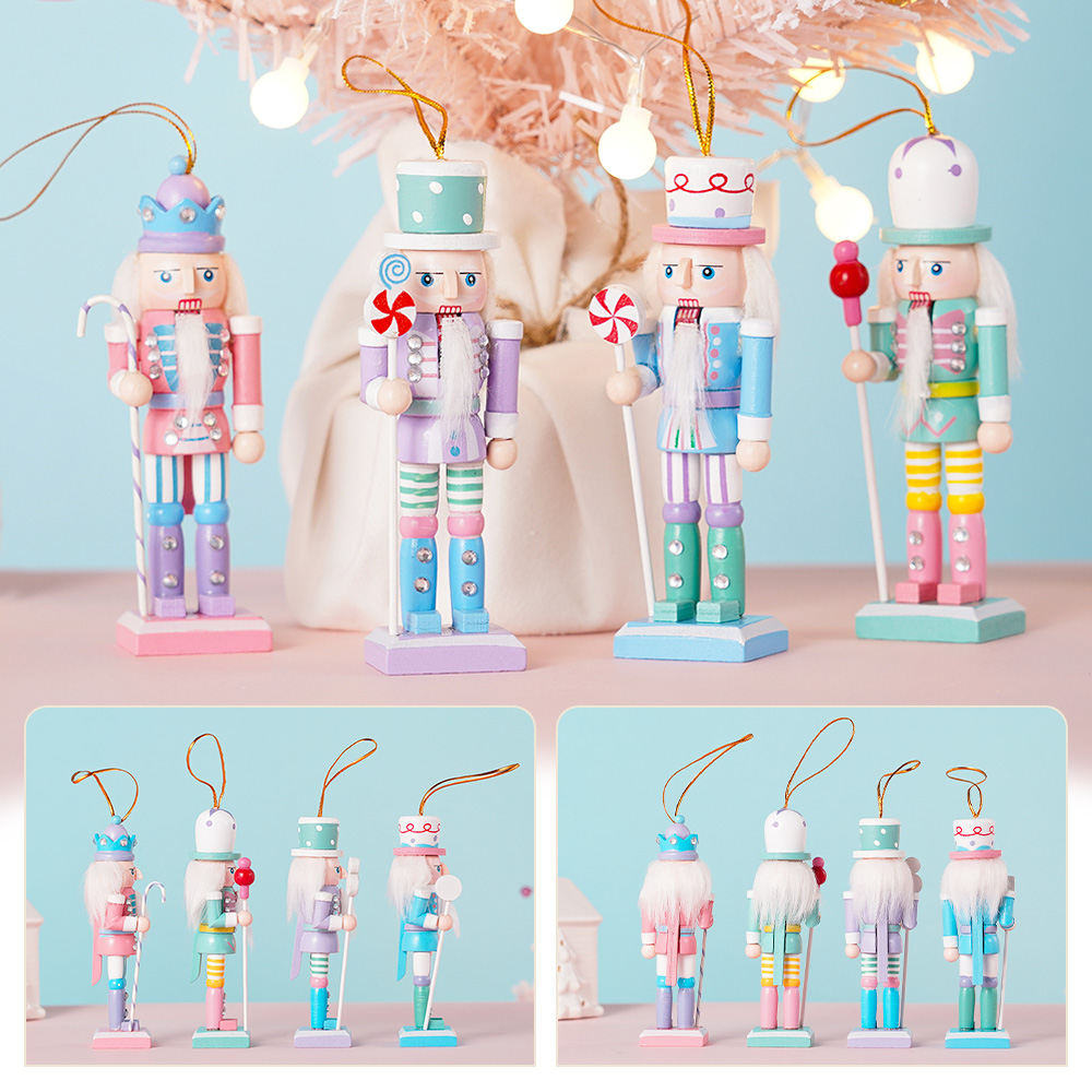 4PCS Macaron Candy Series Nutc - Nutcracker Figurine incelemesi ve fiyatı