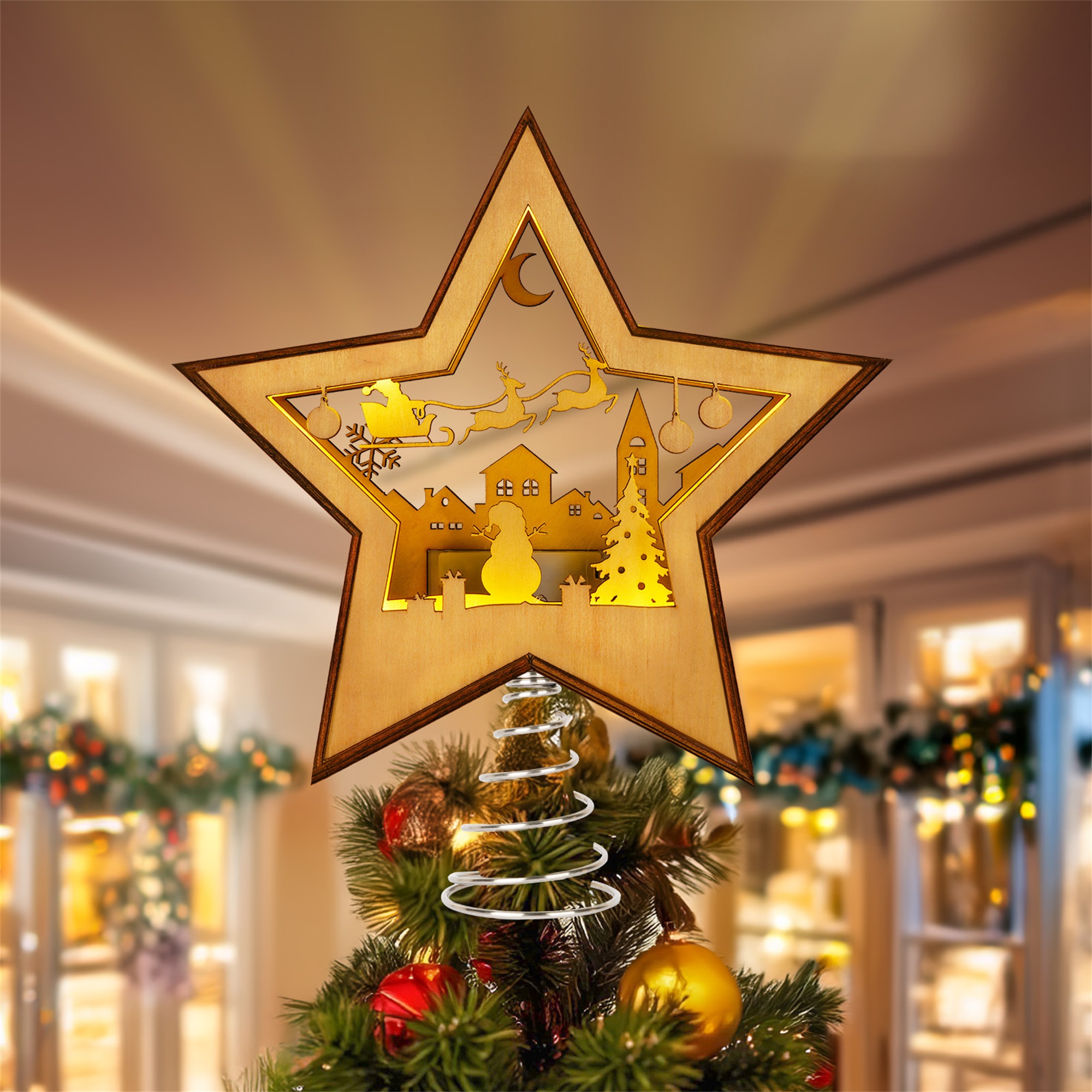 LED Lighted Star Christmas Tre - Star Tree Topper incelemesi ve fiyatı