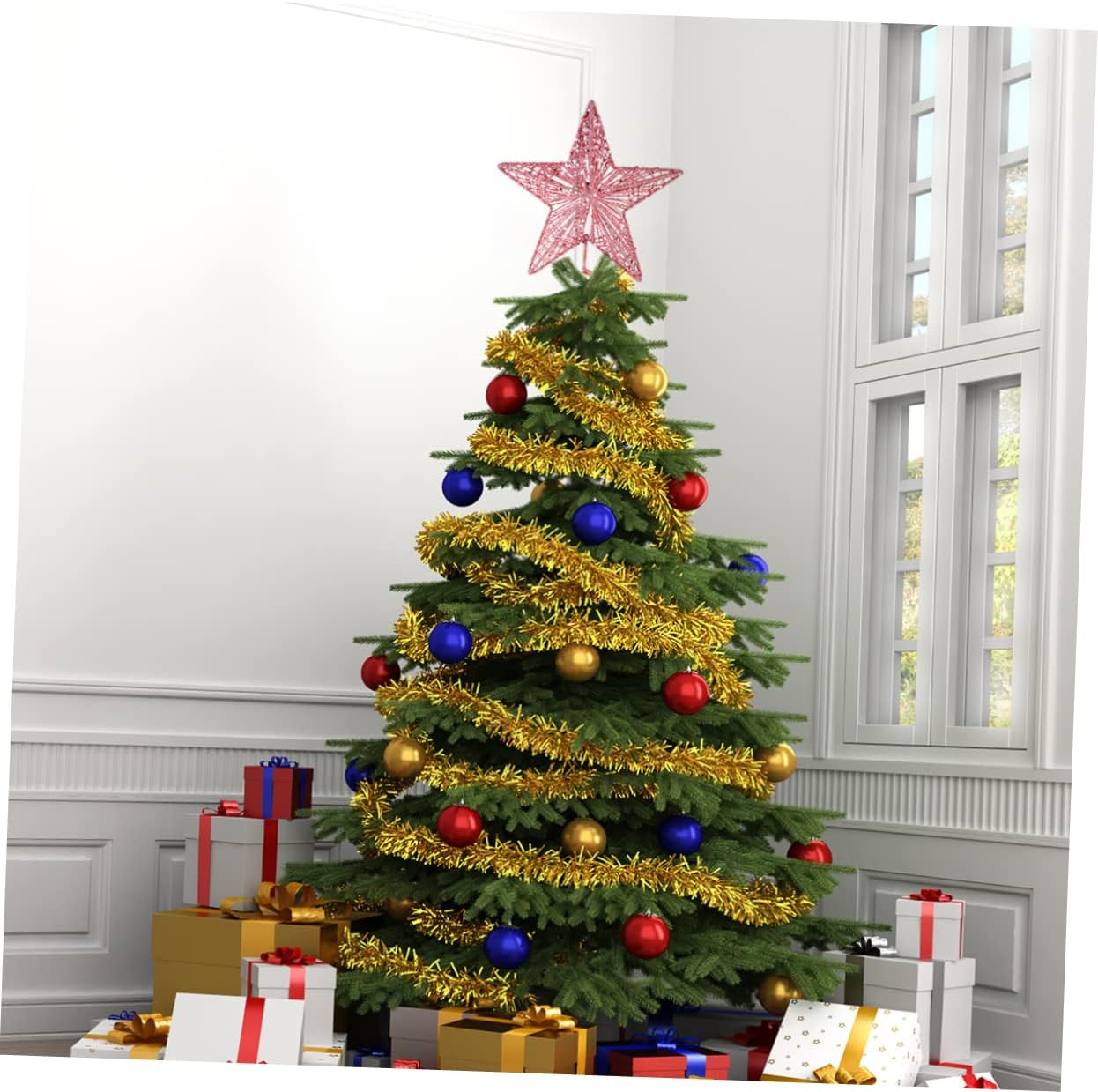 Christmas Pink Pentagon Top St - Star Tree Topper incelemesi ve fiyatı