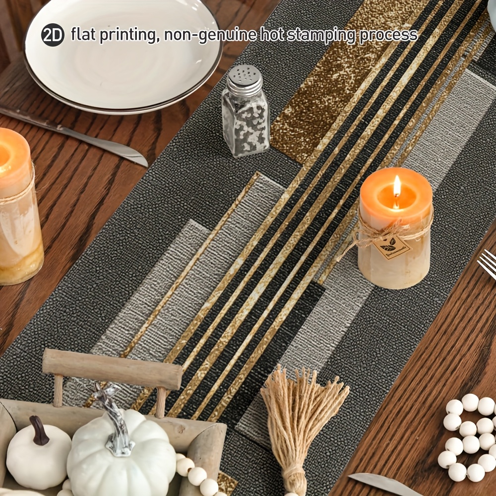 Black & Gold Geometric Quilt T - Christmas Table Runner incelemesi ve fiyatı