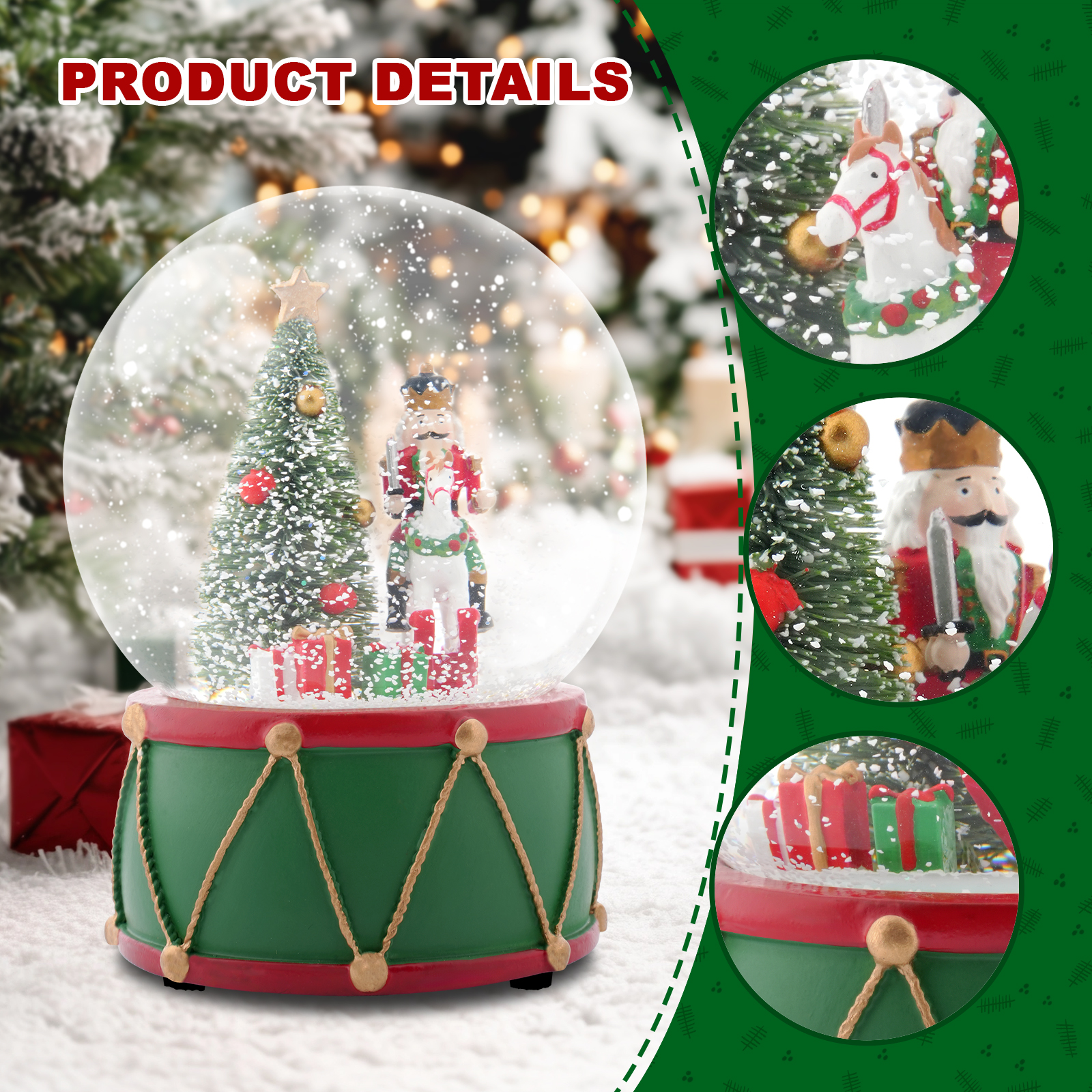 Christmas Music Snow Globe wit - Snow Globe Musical incelemesi ve fiyatı