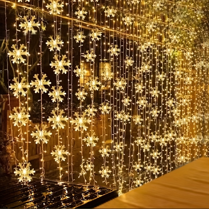 3m LED Snowflake Curtain Light - Led Fairy String Lights incelemesi ve fiyatı