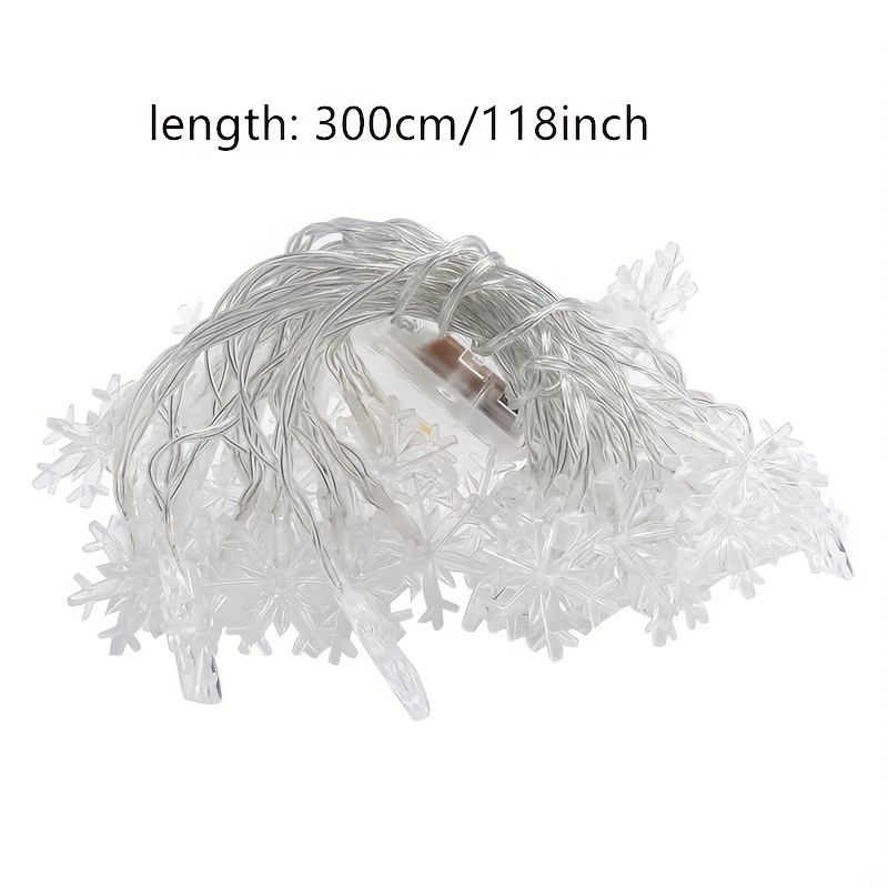 3m LED Snowflake Curtain Light - Led Fairy String Lights incelemesi ve fiyatı