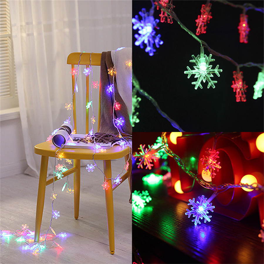 10/20/40 LED Snowflake String  - Led Fairy String Lights incelemesi ve fiyatı