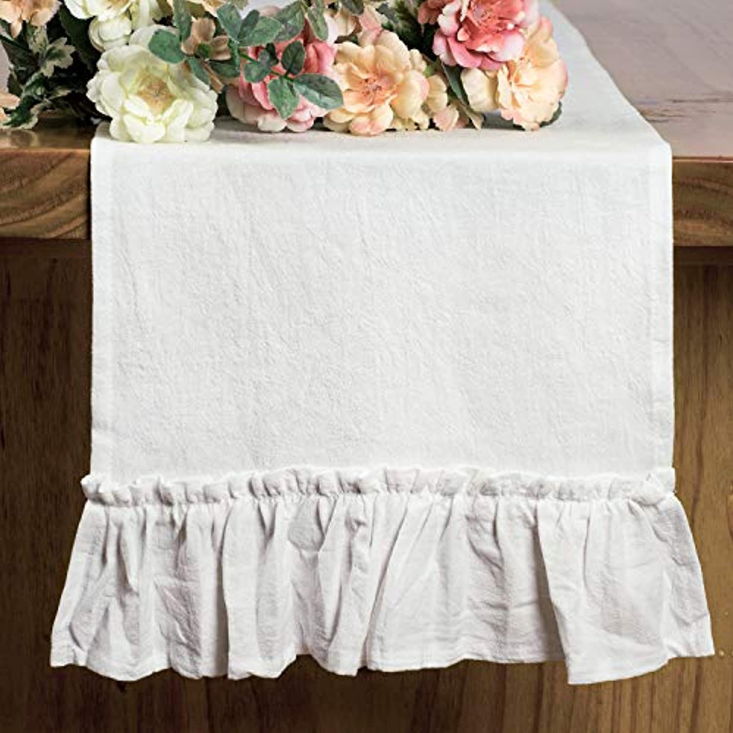 Cotton Ruffles Table Runner Ev - Christmas Table Runner incelemesi ve fiyatı