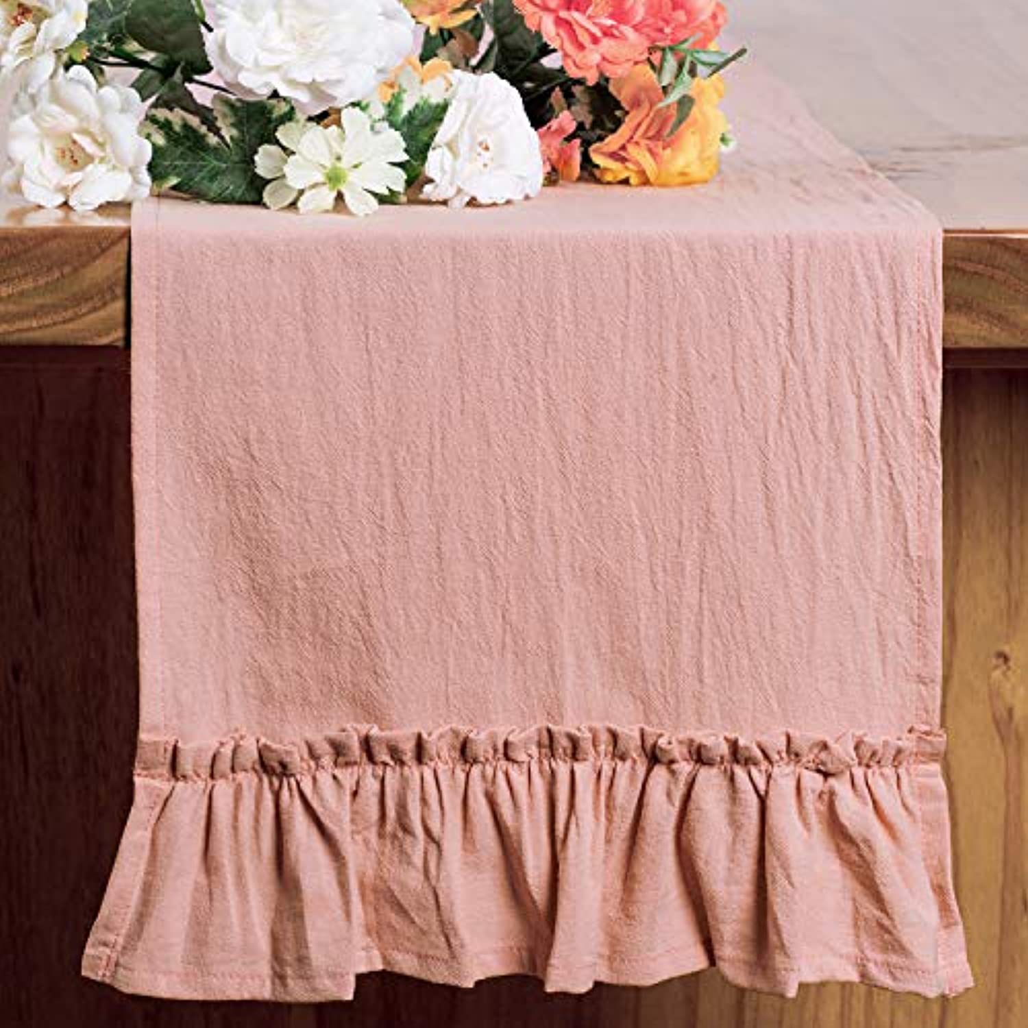 Cotton Ruffles Table Runner Ev - Christmas Table Runner incelemesi ve fiyatı