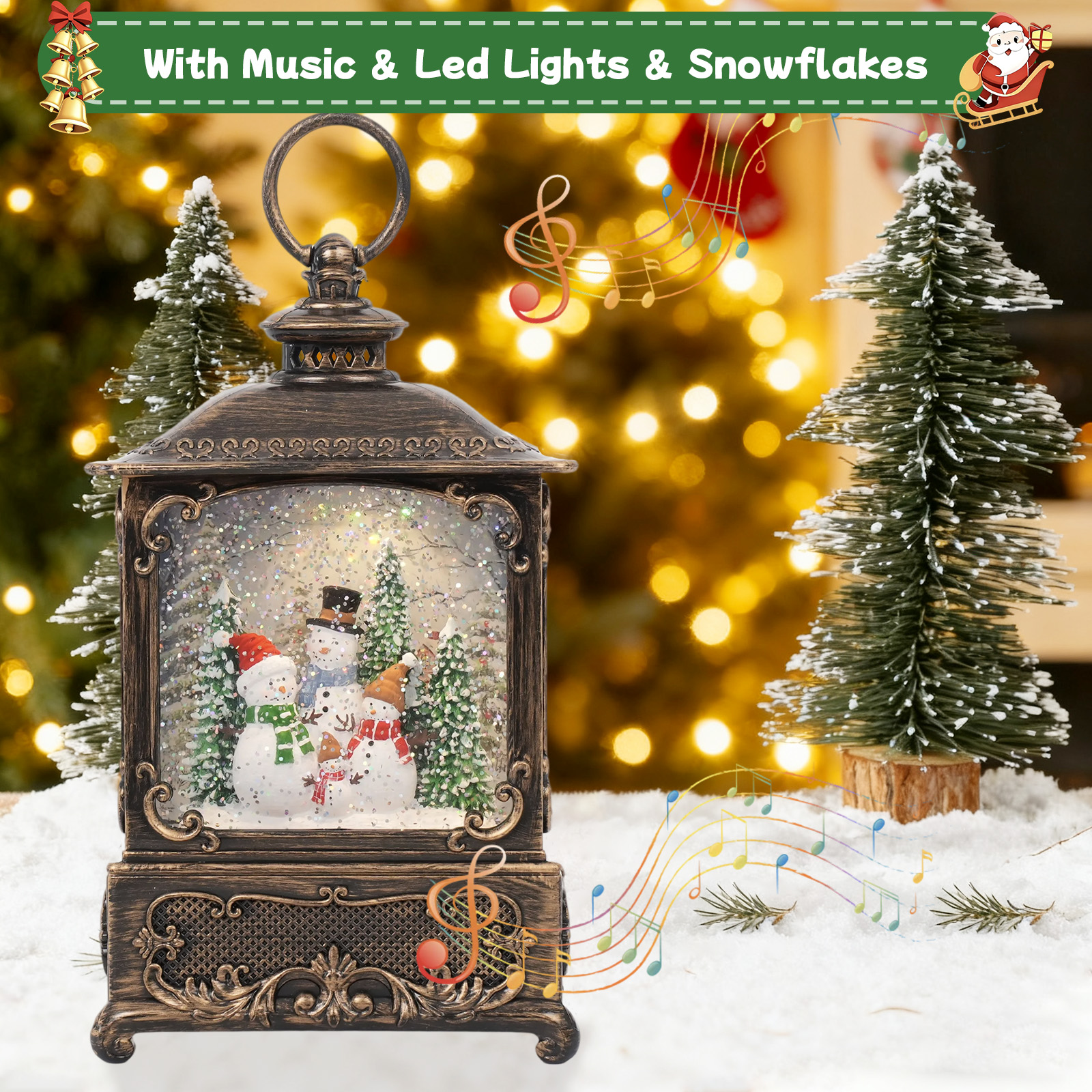 Music Snow Globe Lantern with  - Snow Globe Musical incelemesi ve fiyatı