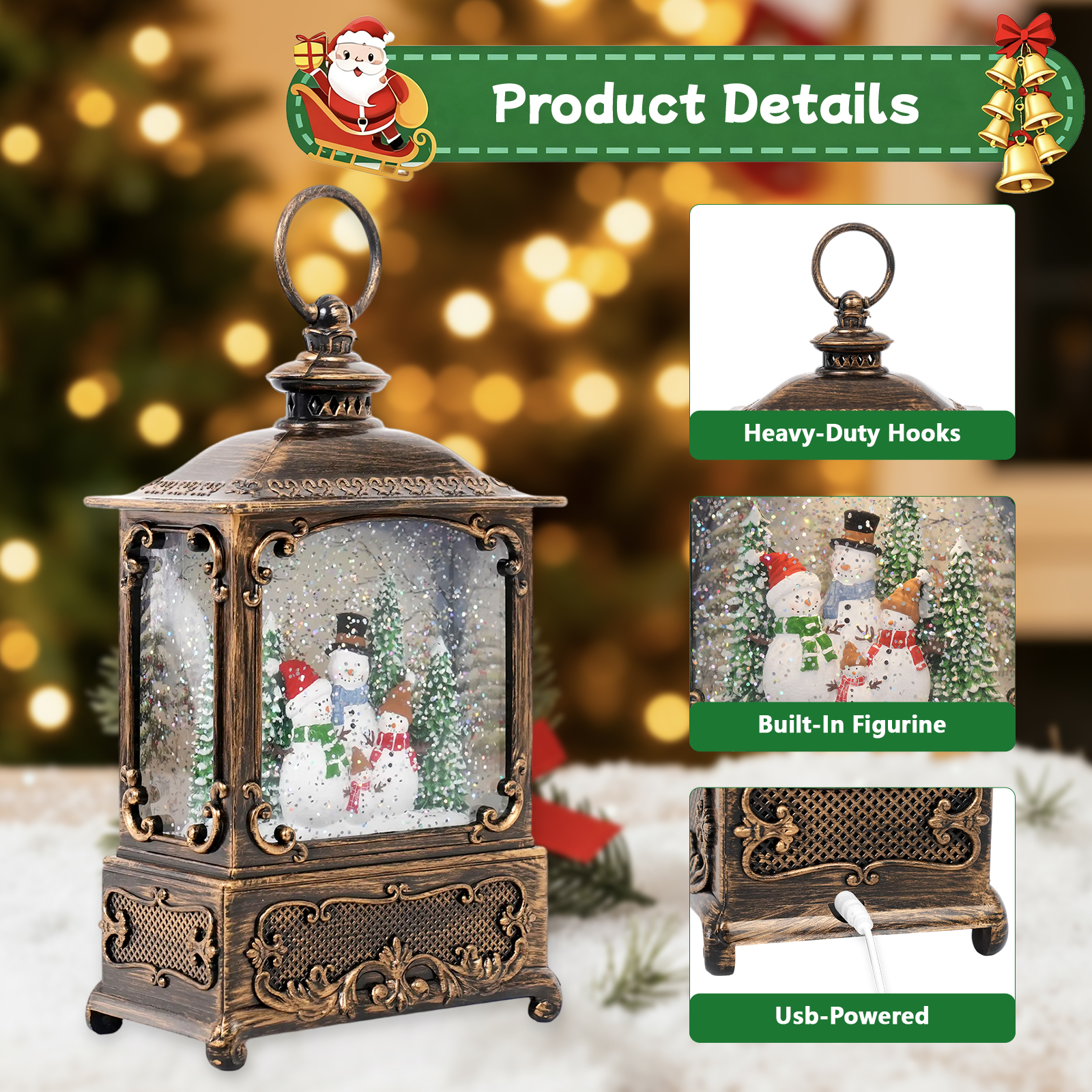 Music Snow Globe Lantern with  - Snow Globe Musical incelemesi ve fiyatı