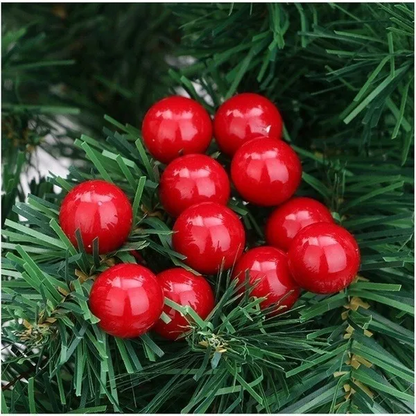500/50pcs Mini Artificial Red  - Christmas Wreath Fake incelemesi ve fiyatı