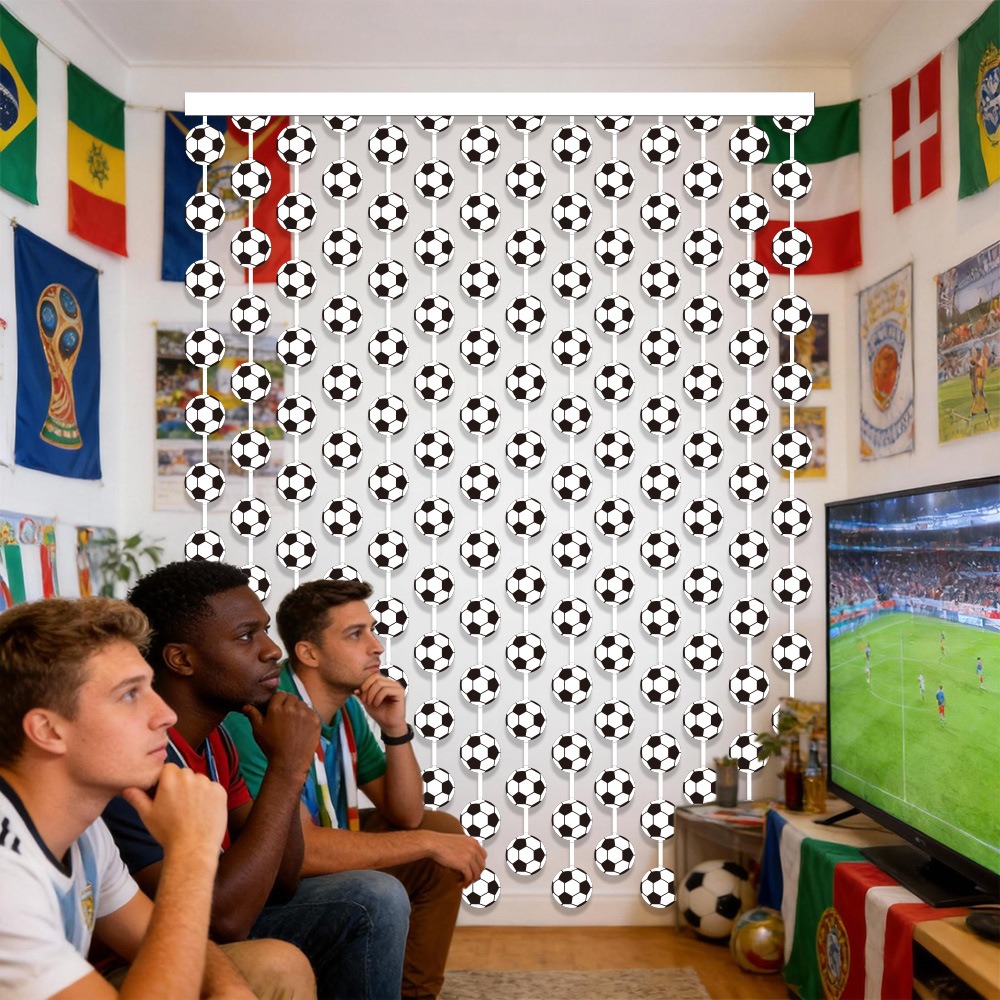 Soccer Football Theme Rain Cur - Tinsel Garland Decoration incelemesi ve fiyatı
