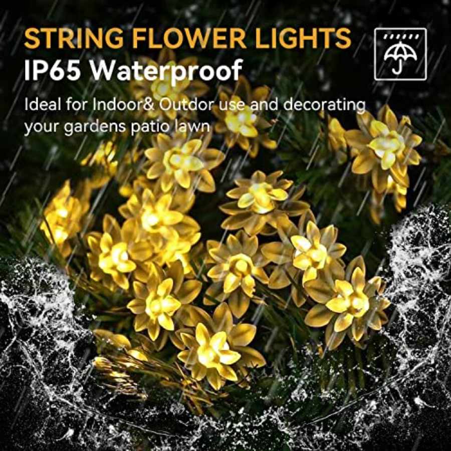 Solar Flower String Lights Out - Led Fairy String Lights incelemesi ve fiyatı