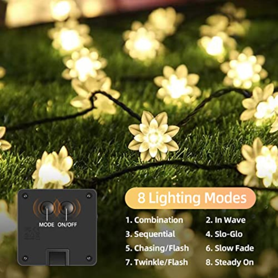 Solar Flower String Lights Out - Led Fairy String Lights incelemesi ve fiyatı