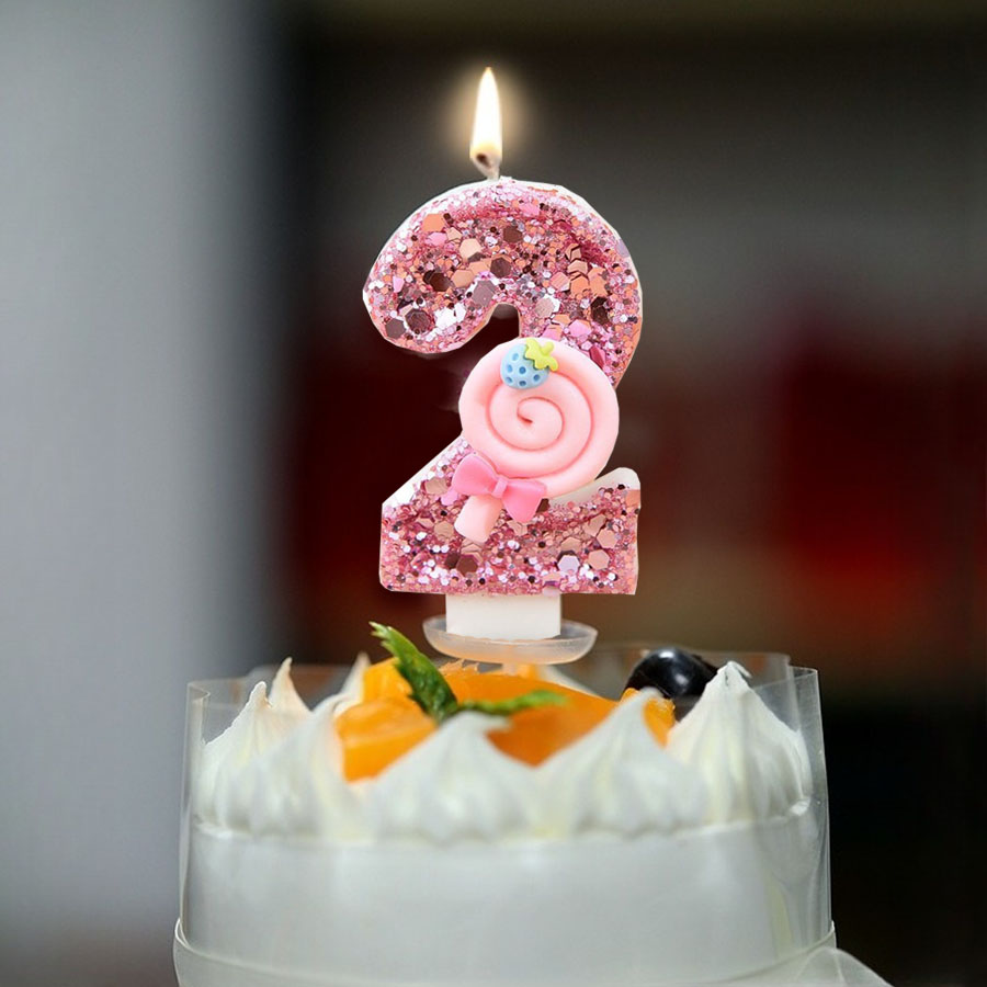 1pc Large 0-9 Numbers Pink Lol - Holiday Candle Set incelemesi ve fiyatı