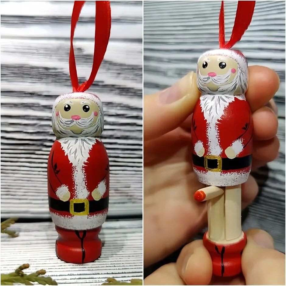 Funny Wooden Santa Stocking Fi - Christmas Stocking Hanging incelemesi ve fiyatı