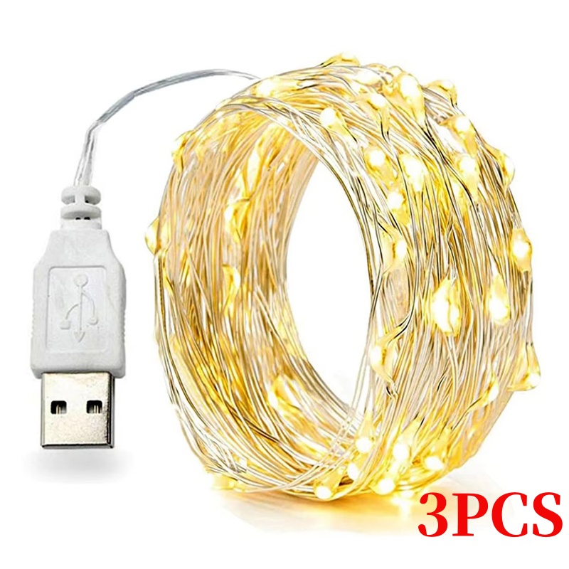 3PCS 5/10/20M Copper Wire LED  - Led Fairy String Lights incelemesi ve fiyatı