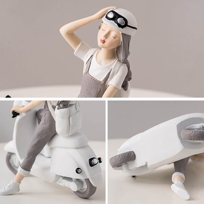 Creative Nordic Cute Girl Resi - Nutcracker Figurine incelemesi ve fiyatı