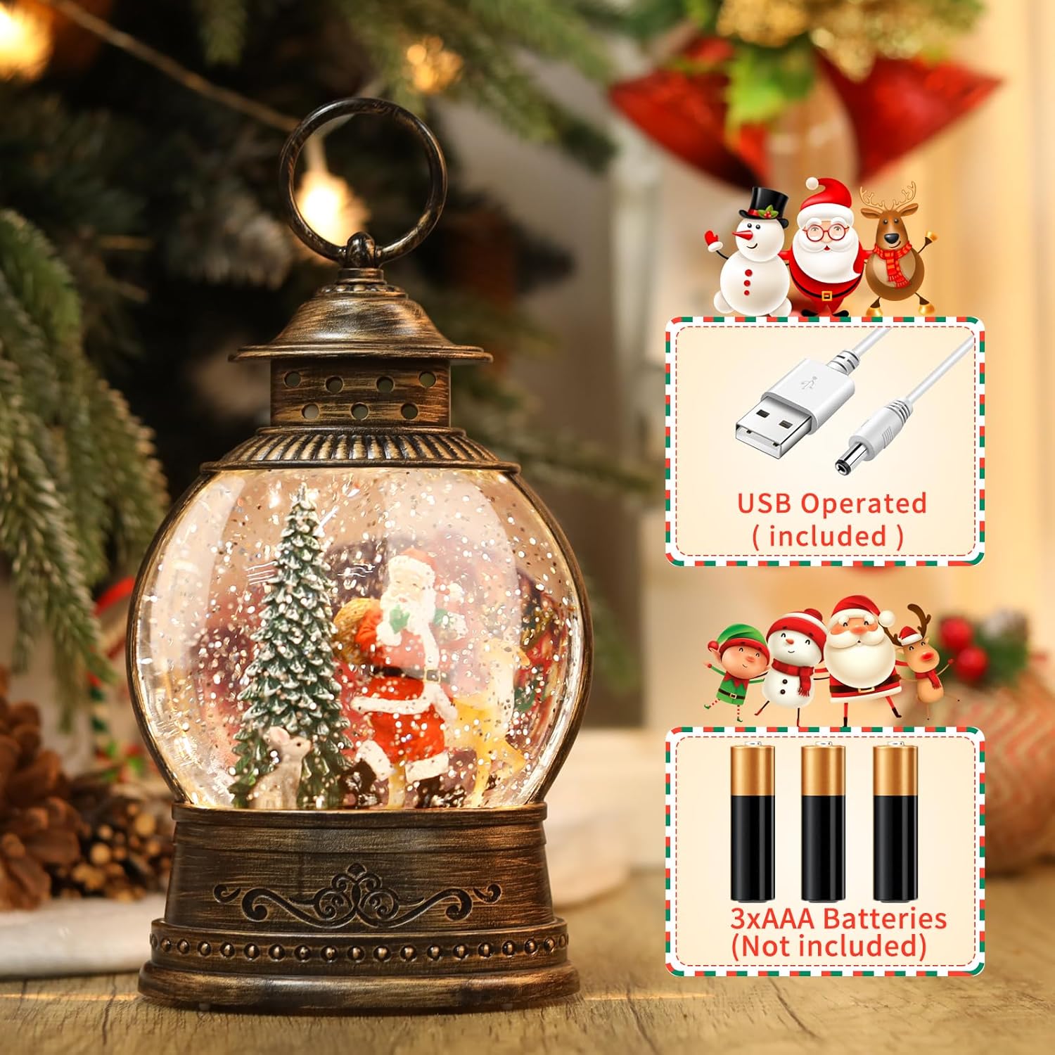 Christmas Snow Globe Lantern w - Snow Globe Musical incelemesi ve fiyatı
