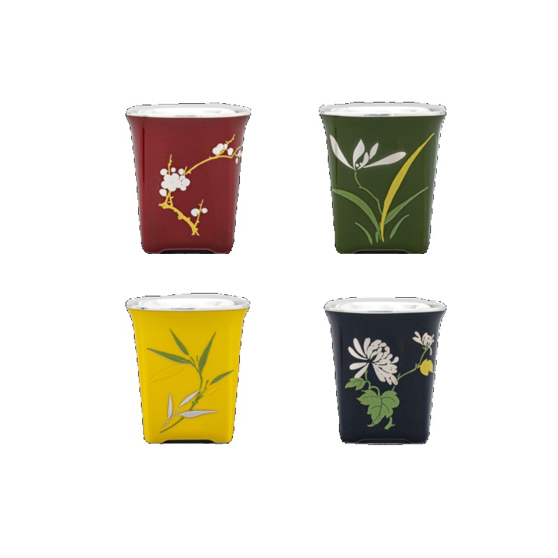 Porcelain wrapped silver cup,  - Gift Box Wrap Set incelemesi ve fiyatı