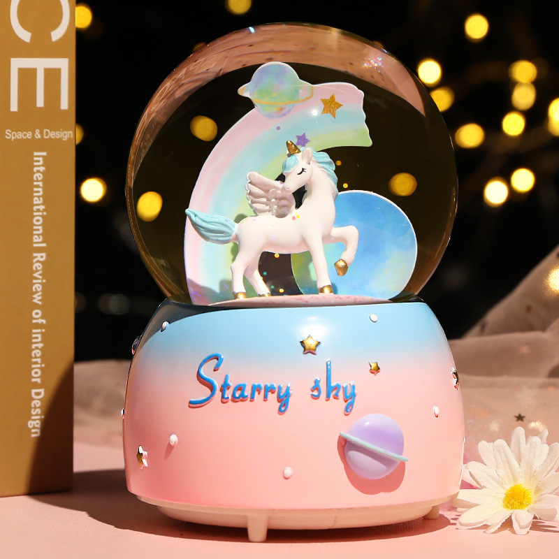 New Crystal Ball Music Box Gir - Snow Globe Musical incelemesi ve fiyatı